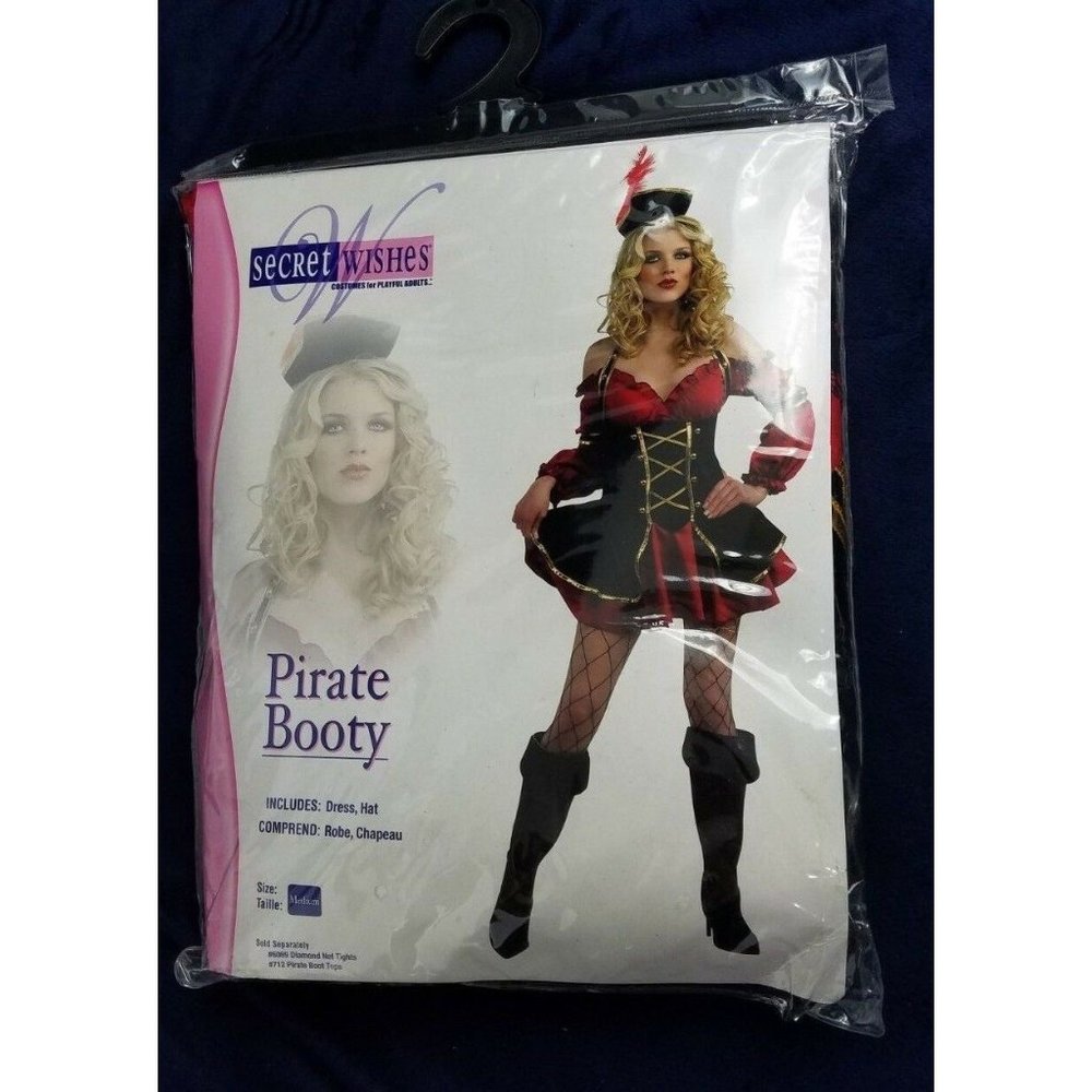 Pirate Booty Costume Halloween Adult Dress Hat M